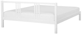 Franciaágy 180 cm VALLES (ágyráccsal) (fehér). 1007550