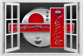 Poszterek 60x40 Piros absztrakt