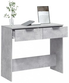 betonszürke szerelt fa tálalóasztal 90 x 36 x 75 cm