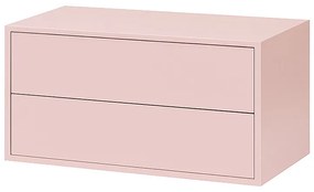 Boxie 2 fiókos fali szekrény 40x80x37 cm pink