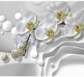 Fotótapéta orchidea absztrakt háttéren - 300x270 - cm