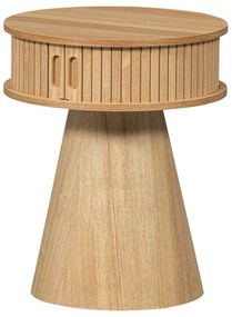 Natúr színű éjjeliszekrény borovi fenyő dekorral Karri – WOOOD