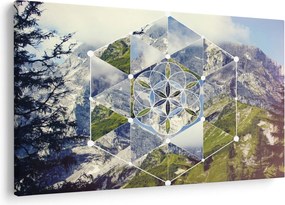 Kép - Geometriai ábra (90x60 cm)