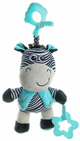 Baby Mix Zebra Oktató plüss játék csipesszel, 17 cm
