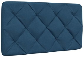 kék szövet ágy matraccal 80x200 cm