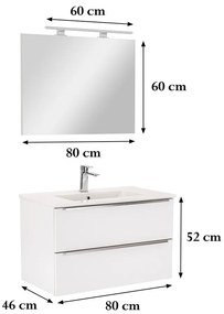 Vario Trim 80 Fürdőszoba komplett szekrény