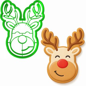 Karácsonyi Mézeskalács Forma Karácsonyra Rénszarvas 10cm