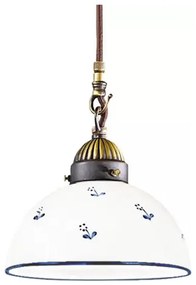 Kolarz 731.30.16 - Csillár zsinóron NONNA 1xE27/75W/230V átm. 20 cm kék