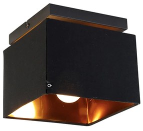 Okos mennyezeti lámpa fekete arannyal, Wi-Fi-vel - VT