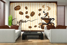 Kávé poszter, fotótapéta, Vlies (400 x 280 cm)