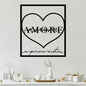 Amore fém fali dekoráció, 49×56 cm