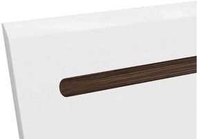 Franciaágy 160 cm Azteca Trio LOZ/160 (Fehér + Fényes fehér). 1004817