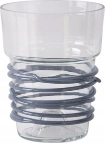 Fedél virágcserép üveg orchidea színtelen zsinór lila