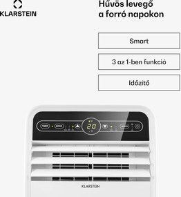 Klarstein Metrobreeze New York Smart 7k, mobil klíma, 7000 BTU / 2,1 kW, A energiaosztály, távirányító