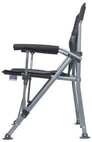 Összecsukható kempingszék fekete