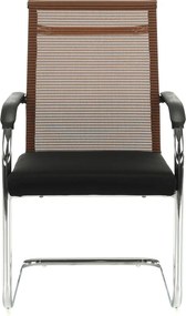 Tárgyalószék, fekete/barna, ESIN