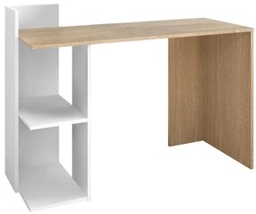 PC asztal Zunno (fehér + sonoma tölgy). 1119364