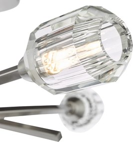 Dar Lighting kristály modern mennyezeti lámpa zonda polírozott nikkel darzon5338