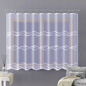 Mg Jacquard Függöny 561/708 Fehér 300x175cm Kész Szalaggal Skr