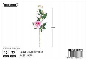 Mesterséges Rózsa Szövet 76cm Lakberendezés