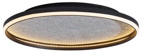 Design mennyezeti lámpa fekete filccel, LED-del, 3 lépésben dimmelhető - Xavi Felt