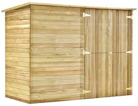 vidaXL impregnált fenyőfa kerti fészerház 232 x 110 x 170 cm