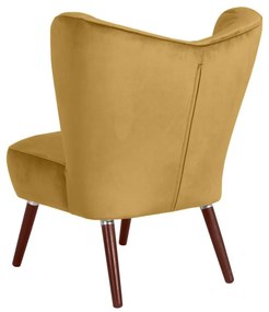 Sari Velvet sárga fotel - Max Winzer