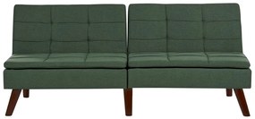 Zöld kárpitozott kanapéágy RONNE Beliani