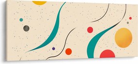 Kép - Minimalista színes illusztráció (120x50 cm)