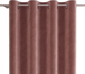 Velvi készfüggöny 140x230 sötét púderszínű
