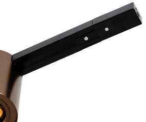 1 fázisú sínrendszer 5 spotlámpával sötét bronz és fekete színben - Rondoo Up