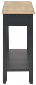 fekete fa tálalóasztal 110 x 35 x 80 cm