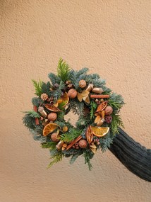 Karácsonyi Koszorú Nemes Jelenfából, 40 cm-es koszorú, Karácsony