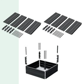 BASE PLANT magaságyás, 61x61x46cm, antracit Prosperplast