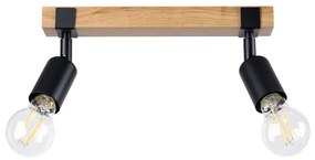 Sollux SL.1296 - Spotlámpa ZUCA 2xE27/15W/230V fekete