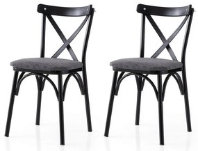 Ekol Anthracite and Black étkezőszékek, 2 db
