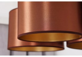 Duolla - Felületre szerelhető csiillár ROLLER TRIO SHINY 3xE27/15W/230V réz/arany