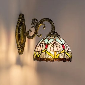 Brilagi - Tiffany ólomüveg falilámpa LORAS 1xE27/40W/230V