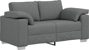 vidaXL Kanapé Sötétszürke 160 x 80 x 82 cm szövet