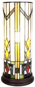Tiffany asztali lámpa Sárga, Ø 18x40 cm
