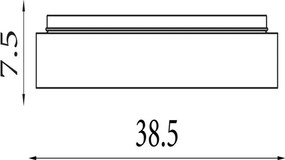 Searchlight 89735-38BK - dimmelhető LED mennyezeti lámpa POLKA 24W/230V + 6W átm. 38,5 cm fekete