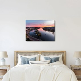 Az éjszakai Prága képe (70x50 cm)