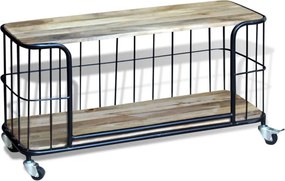 vidaXL 100x40x45 cm tömör mangófa TV szekrény