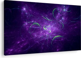 Kép - lila absztrakció (90x60 cm)