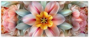 Kép - Kaleidoszkópos virág (120x50 cm)