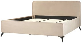 Franciaágy 180 cm Vardiel (szürkésbézs)  (ágyráccsal). 1076318