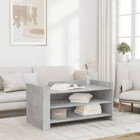 Betonszürke szerelt fa dohányzóasztal 100 x 50 x 50 cm