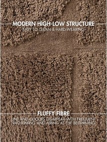 Barna kézi szövésű kerek szőnyeg ø 200 cm Lambeth Jasper – Ted Baker