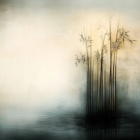 Vászonkép Canvas Bambusz Minimalizmus Zen Nyugalom Természet 80x80