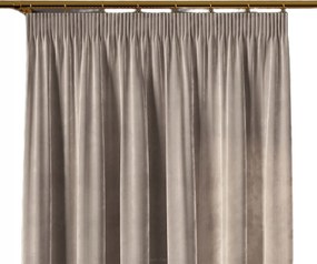 Velvi szalagfüggöny 140x160 szürke-bézs